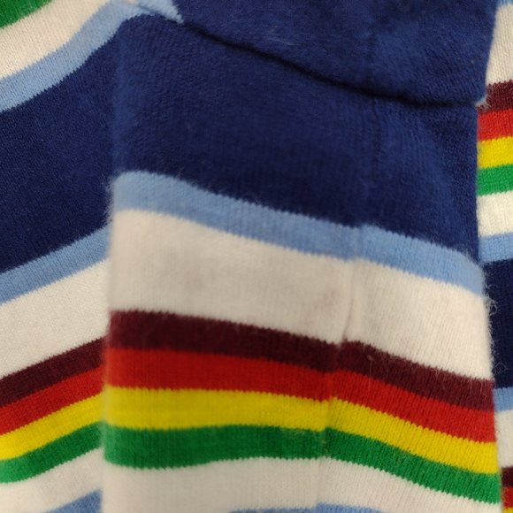 HUF Worldwide Rainbow Striped Embroidered Skate T-Shirt - Picture 5 of 6